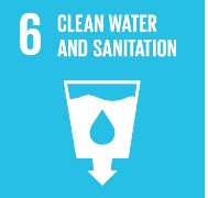 SDG logo 6, clean water and sanitation
